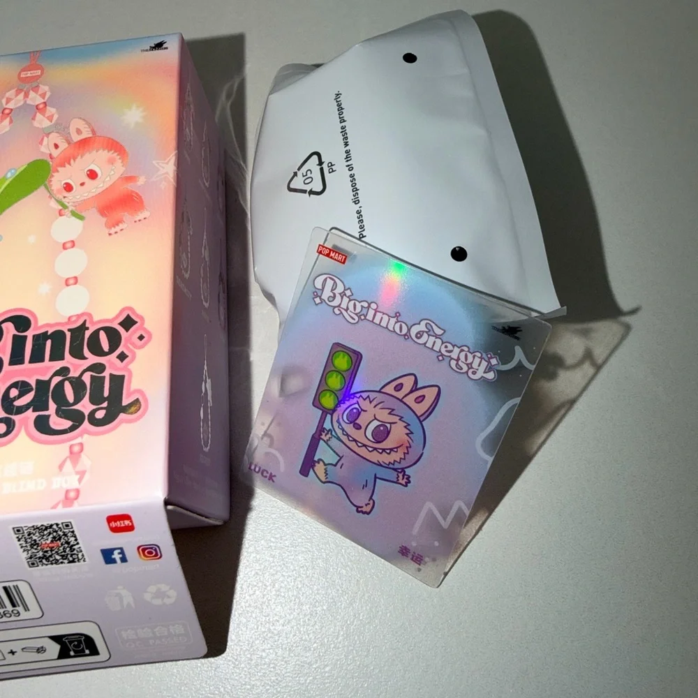 POP MART X The Monsters Big Into Energy Labubu Phone Charm - Luck - Picture 3 of 6